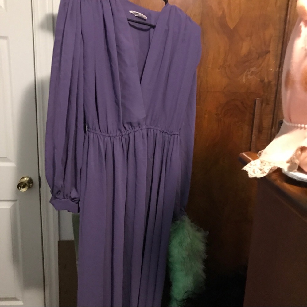 Purple woman’s gown
